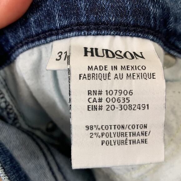 Hudson Nico Midrise Ankle Released Hem Skinny Jeans - Picture 3 of 5